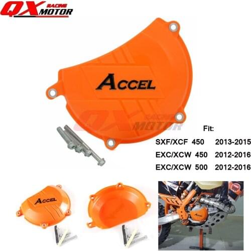 Plastic Clutch Case Cover Guard Protector For SXF XCF EXC XCW 450 500 MX Enduro Motorcycles Motocross Dirt Bike Parts