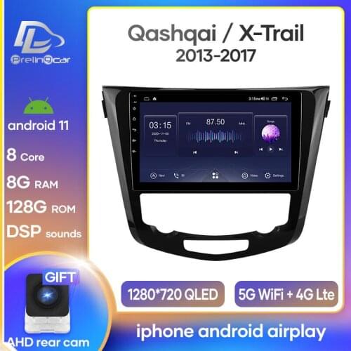 Prelingcar For Nissan X-Trail XTrail T32 Qashqai J11 T31 Car Radio Multimedia Video Player Navigation GPS Android10.0 dashboard