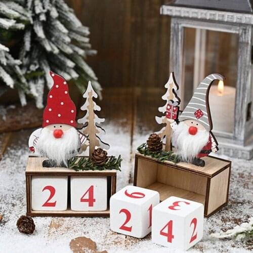 Christmas Calendar Merry Christmas Decorations For Home Noel Xmas 2020 New Year Gifts Santa Claus Dolls Elf Deco Christmas Noel