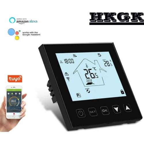 3A 16A Water heating thermostat-Gas bolier thermostat -Electric heating thermostat，tuya wifi works with Alexa Google Home