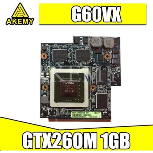 GTX 260M GTX260M Video Graphic Card G92-751-B1 For Asus G60VX MXM VGA G51VX G51V G60VX REV 2.1 P/N 60-NV3VG1000-D01