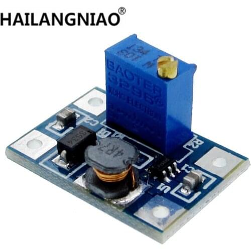 100pcs Smart Electronics DC-DC SX1308 Step-UP Adjustable Power Module Step Up Boost Converter 2-24V to 2-28V 2A