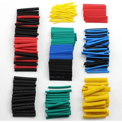 164PCS Insulation Heat Shrink Tubing Shrinkable Tube Sleeving Polyolefin Shrinking Assorted Heat Shrink Tubing Wire Cable