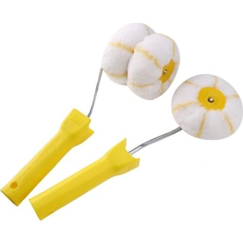 2Pcs 3 Inch Corner Paint Roller Kit Walls & Ceilings Corner Roller Household Decorative Painting Roller Brush Tool