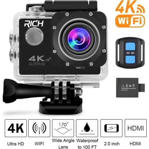 5pcs/lot SJ7000R New Action Camera Wifi 1920X1080P 30Fps 14Mp 2.0"Lcd 170D Helmet Underwater Go Waterproof Pro Camera