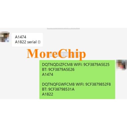 A8/A8X/A9/A9X/A10 Serial+WiFi+BT Service iCloud Unlock For iIPad6 Air 2/2017/2018/Mini 4/Pro 9.7 10.5 12.9 Mac-WiFi BT Address
