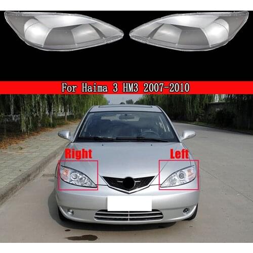 Car Lamp Shade Transparent Xenon Headlamp Shade Lamp Shade Cover Car Headlight Lens For Haima 3 HM3 2007~2011