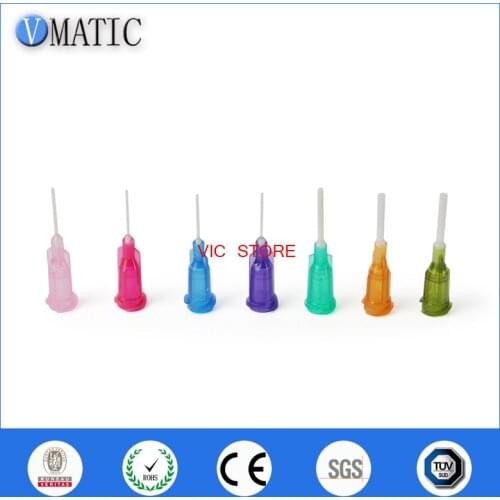Free Shipping 100Pcs 14G/15G/18G/20G/22G/25G 1/2'' Pp Flexible Dispenser Needle Dispensing Needles Tips 1/2 Inch