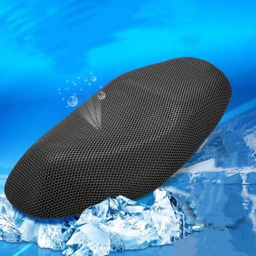 Motorcycle Seat Cushion Cover Net 3D Mesh Protector Insulation Cushion Cover Electric Bike Universal