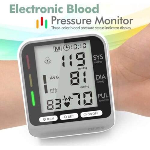 Digital Arm Blood Pressure Monitor тонометр BP Backlit Sphygmomanometer LCD Heart Rate Tonometer Tensiometer Health Care Device