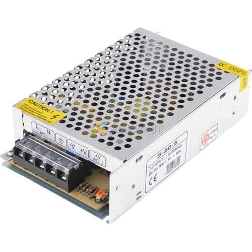 DC5V 10A 50W Regulated Switch Power Supply Transformer Voltage Coverter Free Shipping