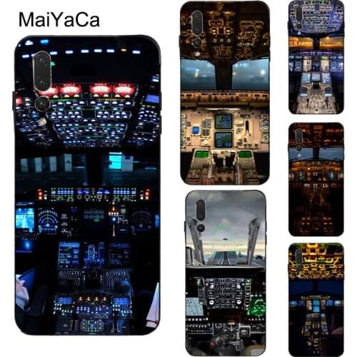 MaiYaCa Cool Airplane Cockpit Case For Huawei Honor 7A Pro 7C 8A 8C 8S 8X 9X 9 10 Lite 20 Pro 10i Y6 Y7 Y9 2019 Nova 5T