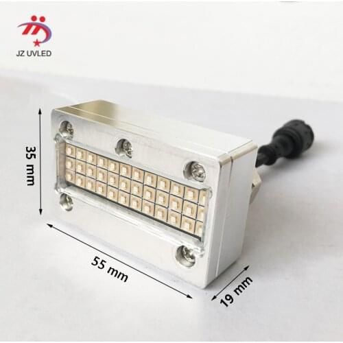 Small UV Ink Curing Lamps For APEX 6090UV Flatbed Printer Sunjet Epson DX5 Head Inkjet Photo Printer Cure 395nm Cob UV Led Light