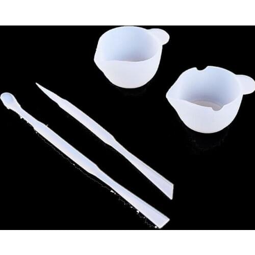 Reusable Mix Cup Silicone Mold Epoxy Resin Tools for Mixing Measuring Cups DIY Jewelry Making Stick Handmade Accessories