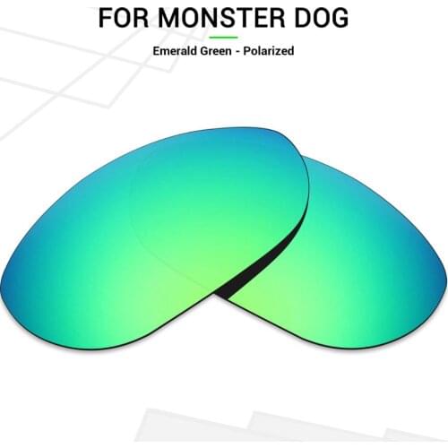 Mryok POLARIZED Replacement Lenses for Oakley Monster Dog Sunglasses Emerald Green