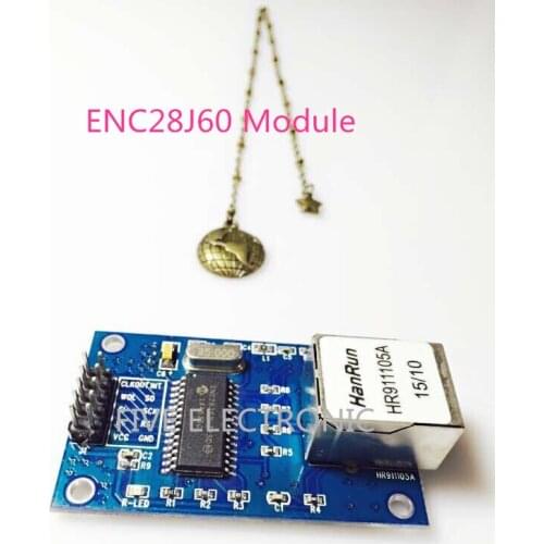 Connector Wide Version ENC28J60 module Spi interface/Ethernet/Internet 51 / AVR/ARM/modules/PIC
