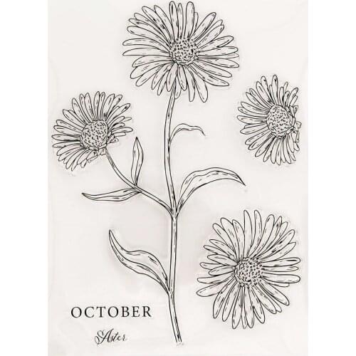 Silicone Clear Stamps for Scrapbooking Flowers Decoration Embossing Folder Craft Rubber Stamp Tools New