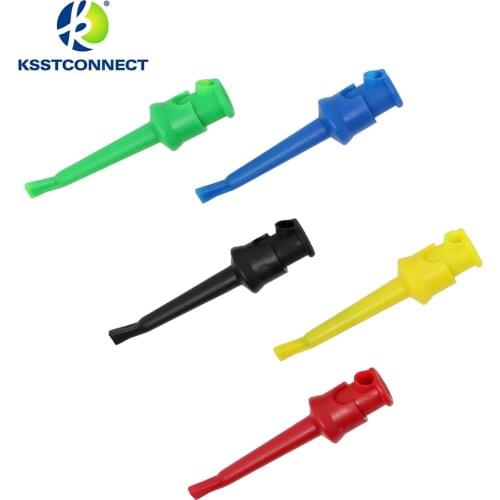 TPC135 Multimeter Lead Wire Kit Test Hook Clip Grabbers Test Probe Cable Welding Mini test clip