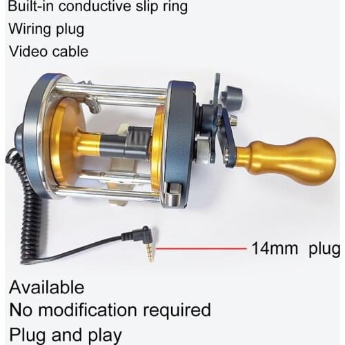 Video Fishing Camera sea wheel Outdoor Metal Smooth High Hardness Gear Trolling Boat Drum Fishing Vessel Right Handed Ice Fishin