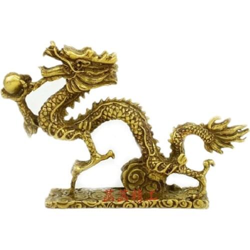 The opening promotion Teng Teng Yunlong copper copper Yunlong home feng shui ornaments lucky evil villainsroom Art Statue