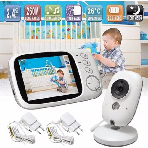 VB603 Baby Monitor 3.2 Inch Baby Monitor Wireless Wifi IP Camera 1080P Baby Camera Night Vision Temperature Monitor