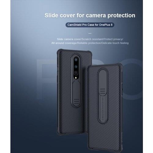 Camera Protection For Oneplus 8 Case NILLKIN Shockproof Slide Cover Camera Lens Scratch Protection For One plus 8 Case
