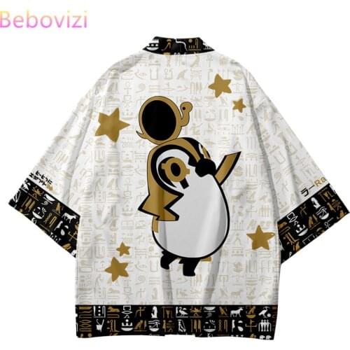 Plus Size 5XL 6XL Cartoon Anime Beach Japanese Style Kimono Streetwear Men Women Cardigan Cosplay Haori Yukata Harajuku Top Robe