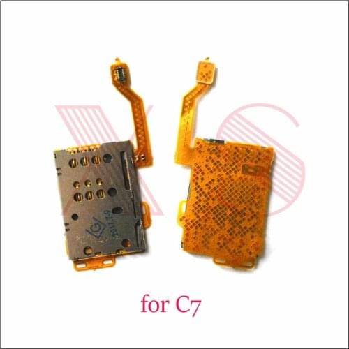 1pcs Sim Card Slot Holder With Flex Cable Replacement Parts for Nokia C7-00 C7