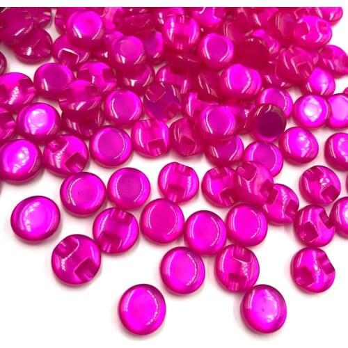 100pcs Hot Pink Color Child Clothes Candy Color Eye Cat Stone Button/Sewing lots