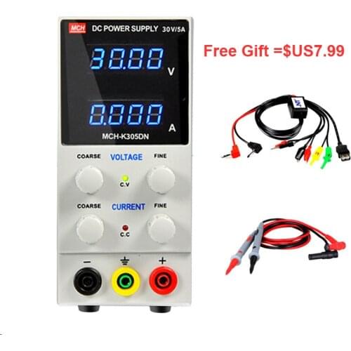 30V 5A Switching DC Power Supply MCH-K305DN Phone Repair 4 Bits Digital Adjustable Voltage Regulator 110V 220V Lab Power Supply