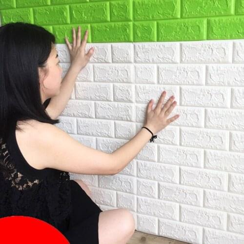 3D Wall Stickers Safty Home Decor Wallpaper DIY Wall Decor Brick Living Room Kids Bedroom Decorative Sticker Wall Decals