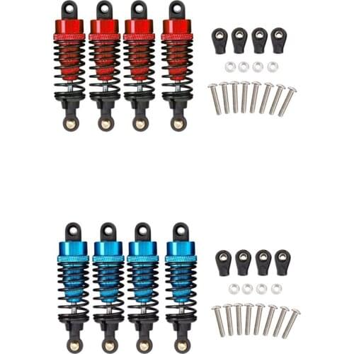 4Pcs Aluminum Alloy Shock Absorber Damper Set for Tamiya TT-01 TT01 TT-02 TT02 1/10 RC Car Upgrade Parts