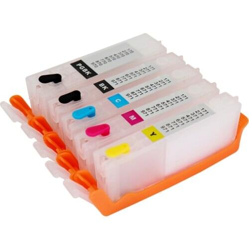 5pcs 570 571 PGI-570 CLI-571 Ink Cartridges for Canon PIXMA MG5750 5751 5752 5753 6850 6851 6852 6853 TS6050 5051 with ARC Chips