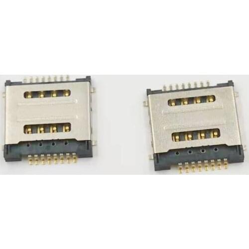 5pcs Dual 8Pin SIM Card Reader Socket Connector Replacement for Huawei Y320 G7300 Y325 Y518-T00 g600 Coolpad 7260 5880 c600