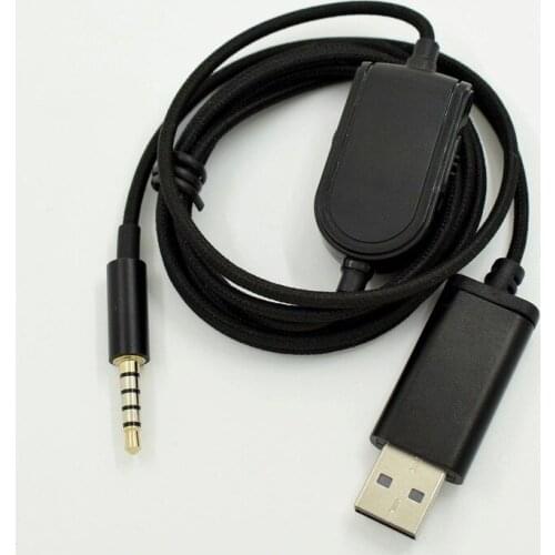 Audio Cable Virtual 7.1 Surround Sound Game USB Card for Logitech Astro A10 A40 Headphones High Quality