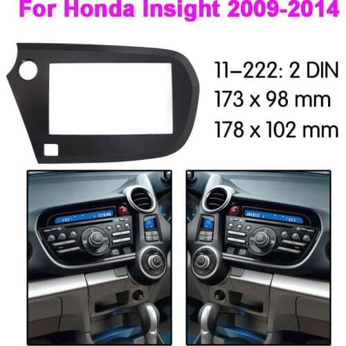 Stereo Panel Plate Car Radio Fascia Surround For HONDA Insight 2009 2010 2011 2012 2013 2014 Refitting Frame Dash Kit