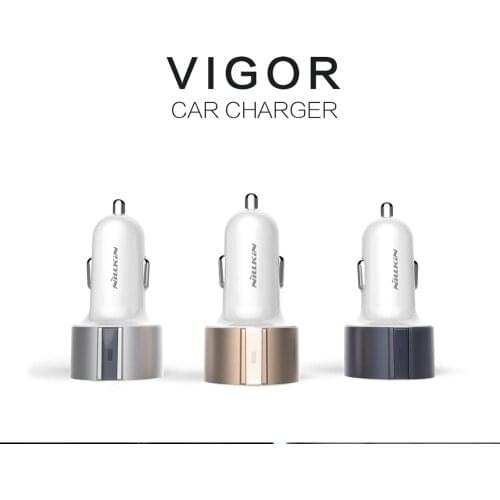 NILLKIN Car Charger Dual USB Quick Charge 5V 3.4A USB Car Charger For iPhone Huawei Xiaomi Fast Charging Charger For Samsung S20