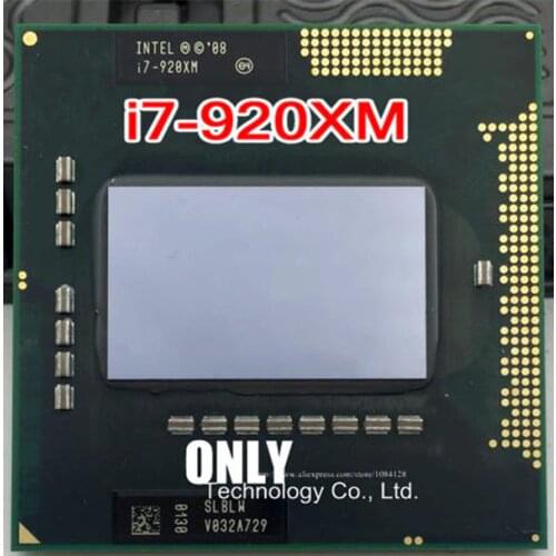 Free shipping INTEL I7 920XM 2.0GHZ-3.2GHZ 8M SLBLW original version of the note-book CPU QM57 HM57