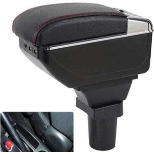 BIGGEST SPACE+LUXURY+USB Car armrest box central Storage content box USB LED FIT FOR HONDA CR-Z CRZ kia picanto CAR