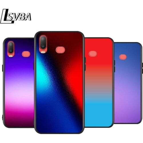 Gradient Color for Samsung Galaxy A9 A8 Star A750 A7 A6 A5 A3 Plus 2018 2017 2016 Black Phone Case Soft Cover