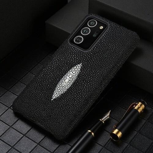 Genuine Stingray Leather Case For Samsung Galaxy Note 20 Ultra Note 10 Plus M31 A41 A50 A70 A51 A71 A21S S10 S9 S20 Plus S20 FE