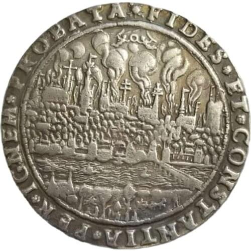 1629 Europe Silver Dollar Sweden Commemorative Coin Collection Souvenirs Home Decoration Crafts Desktop Ornaments Gift