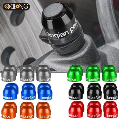 6PCS Motorcycle CNC Billet Bleed Valve Cover Kit For Ducati HYPERMOTARD 821 SP 2013 2014 2015 HYPERMOTARD 939 SP 2016 2017 2018