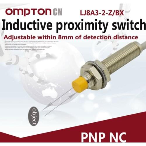 LJ8A3-2-Z/BX PNP NC Inductive proximity switch Working power 6-36VDC Detection distance 0-4mm