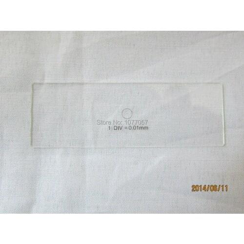 1DIV 0.01mm Microscope Calibration stage Micrometer/Stage Micrometer slide/ Microscope Objective Micrometer