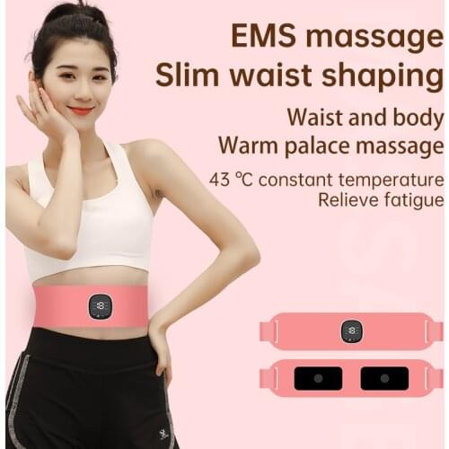 Multifunction EMS Waist And Abdomen Massager Vibrating Slimming Belt Palace Warming Belt Micro current Body shaping Massager