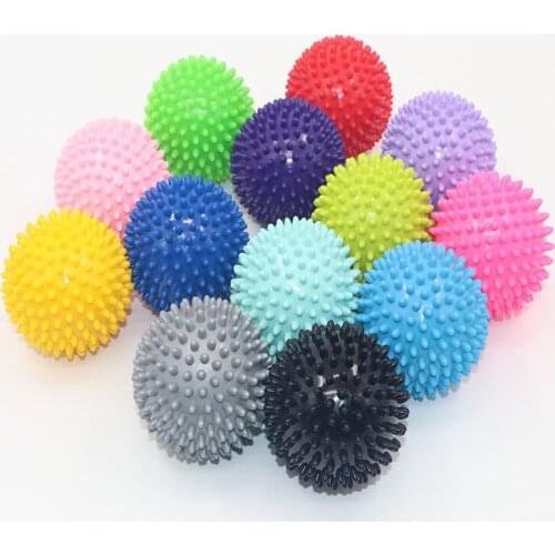 Massage Ball Spiky Yoga Gym Trigger Point Stress Relief 7.5cm Portable Muscle Relaxation Pelvic Exercise Sports Fitness Ball