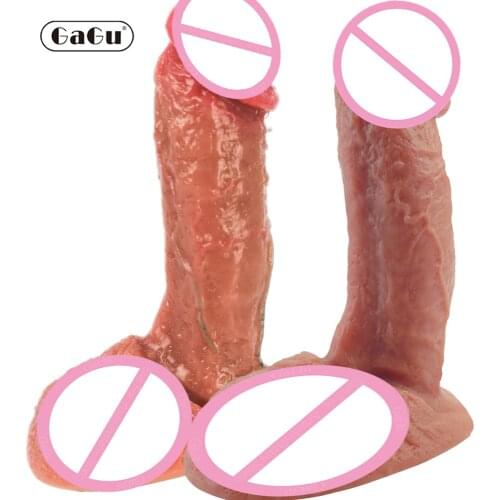 Soft Real Skin Silicone Huge Dildo Realistic Suction Cup Dildo Male Artificial Rubber Penis Female Dick Sex Toys For Women Dildo