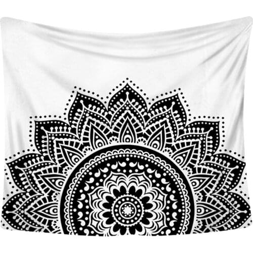 Night Moon Macrame Wall Cloth Tarot Indian Mandala Tapestry Wall Hanging Bohemian Gypsy Home Bedroom Decorating Throw 95x73cm