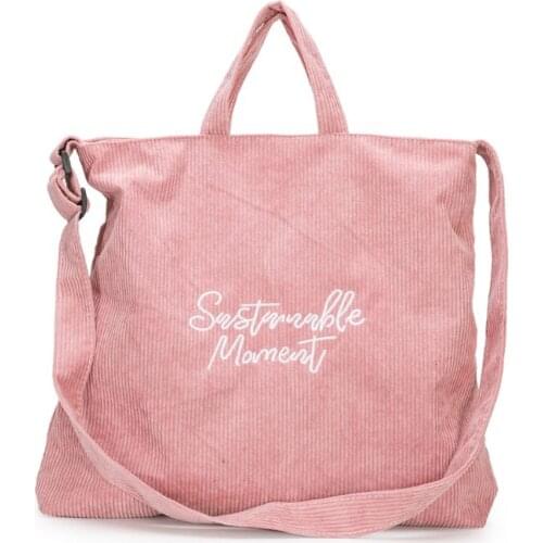 New Womens Corduroy Handbag Shoulder Messenger Bag Satchel Tote Handle Purse Bags